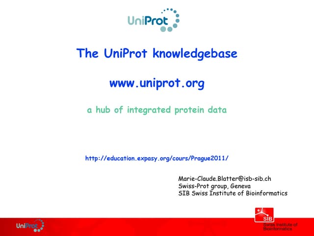 The uni prot knowledgebase