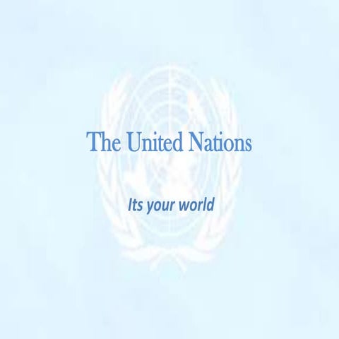 The United Nations (By Krupa Maria Varghese)