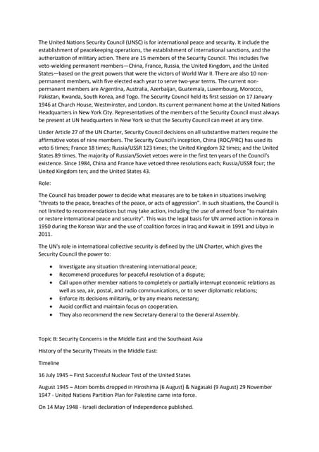 The united nations security council