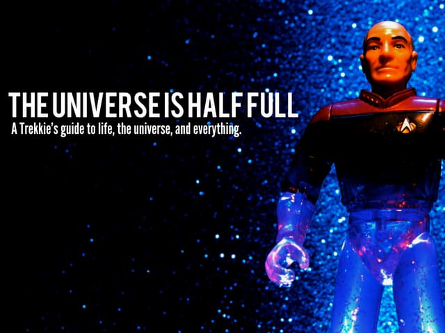 The universe is half full
