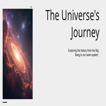 The Universe's Journey presentación Microsoft PowerPoint