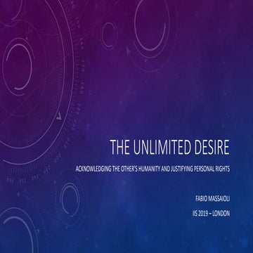 The unlimited desire IIS2019