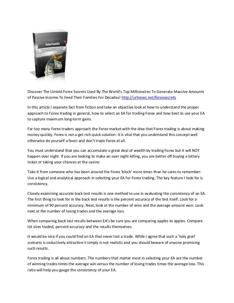 Truth about forex trading