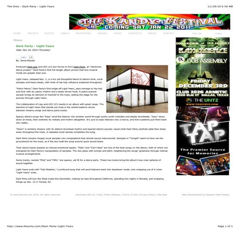 Dark Party - Light Years