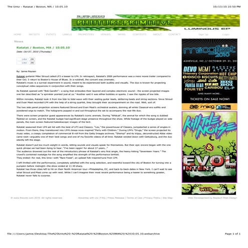 Ratatat / Boston, Ma / 10.05.10