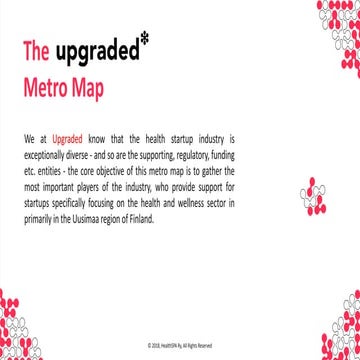 Health Ecosystem Metro Map for Startups – Helsinki Region