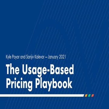 The Usage-Based Pricing Playbook (Kyle Poyar)
