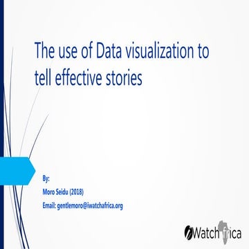 The use of data visualization to tell effective