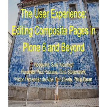 The User Experience: Editing Composite Pages in Plone 6 and Beyond