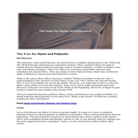 The Uses for Nylon and Polyester.pdf
