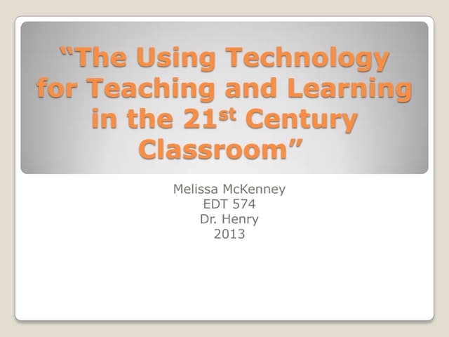 The using technology for teaching and learning