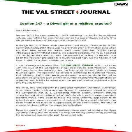 Valuation in India | PPTX
