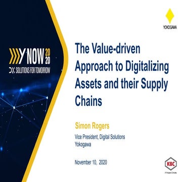 The Value-driven Approach to Digitalizing Assets and their Supply Chains