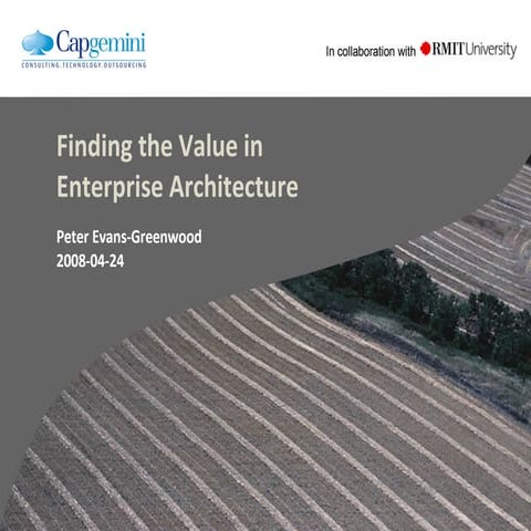 Finding Value In Enterprise Architecture