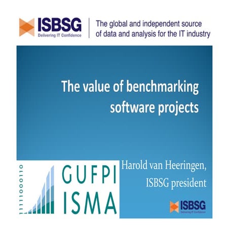 The value of benchmarking software projects