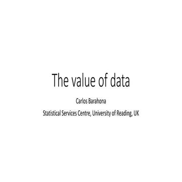 The Value of Data