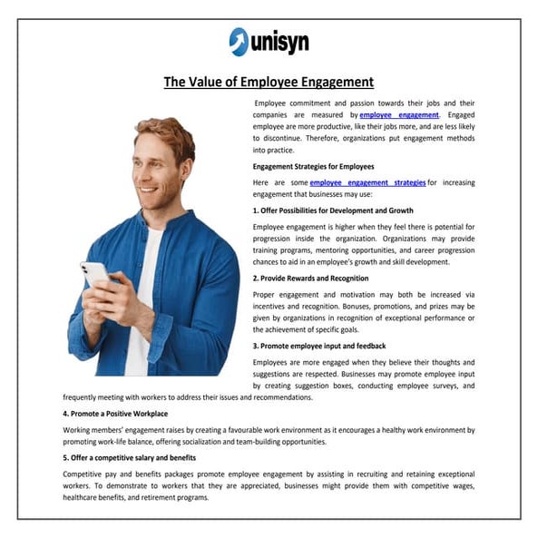 The Value of Employee Engagement