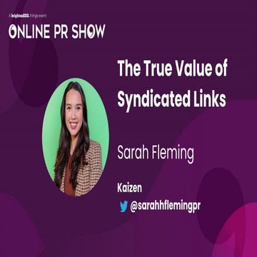 The True Value of Syndicated Links Experiment