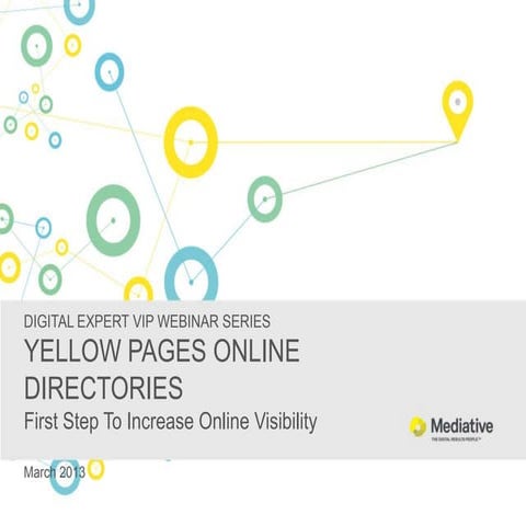 The value story webinar (march 27th 2013)   yellow pages online directories t...