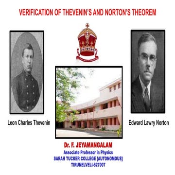 Thevenin and norton