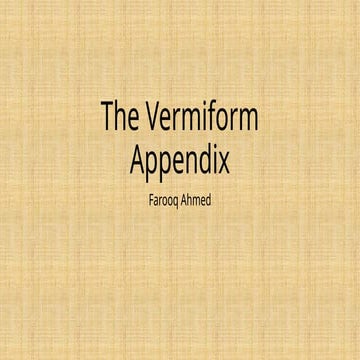 Anatomy of appendix | PPTX