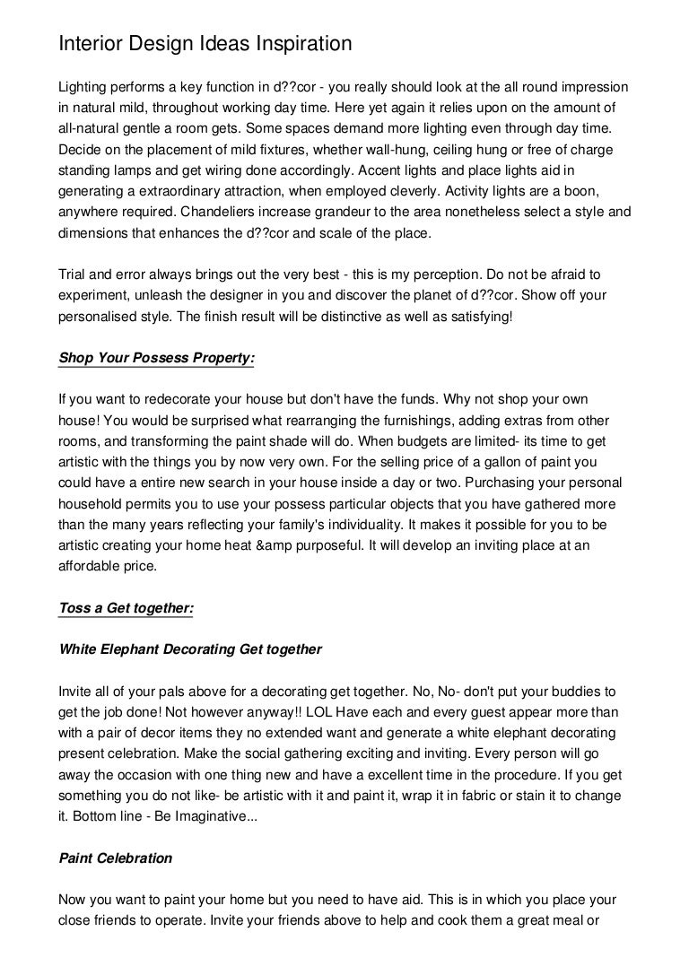 Interior Design Ideas Inspiration