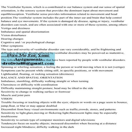 The Vestibular System, which is a contributed to our balance system .pdf
