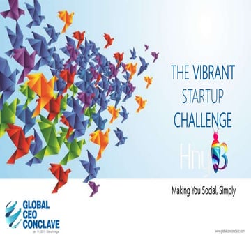 The vibrant startup challenge - HnyB Technologies Limited