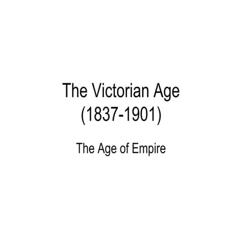 The Victorian Age