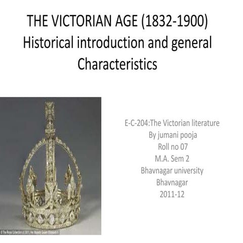 The victorian age (1832 1900)