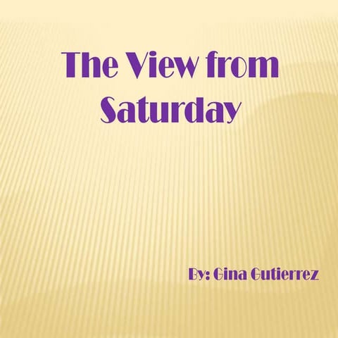 The view from saturday