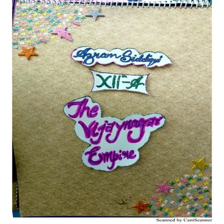 The vijayanagar empire History Project Class 12 CBSE