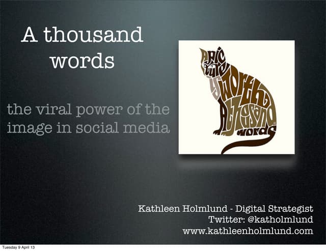 The viral power of images in social media - BizCamp Belfast