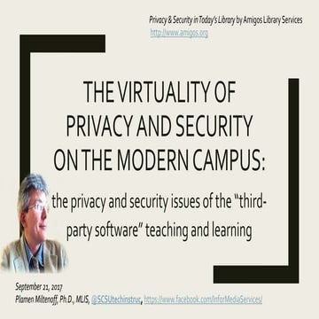 The virtuality of privacy and security on the