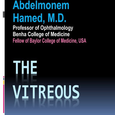The vitreous for undergraduate