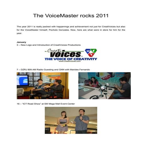 The voice master rocks 2011