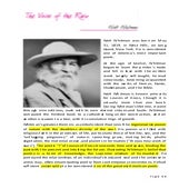 The Voice of the Rain by Walt Whitman 