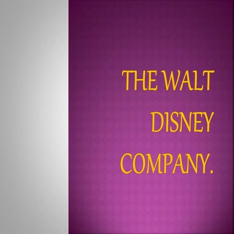 The walt disney company