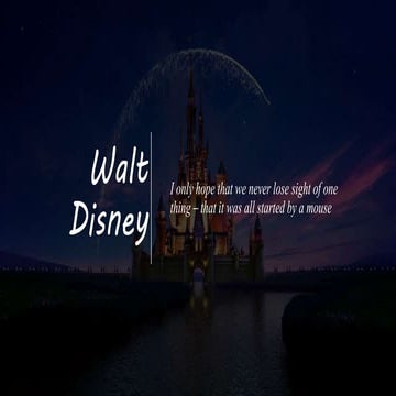 The Walt Disney: The Entertainment King