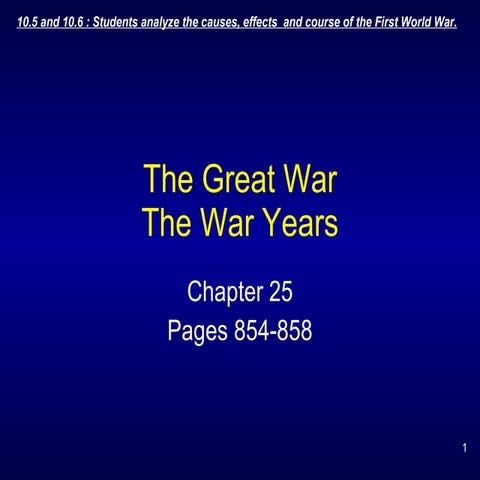 Unit 6 Topic 3 - The War Years Notes 3
