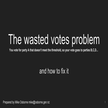 The wasted votes problem in MMP - and how to fix it