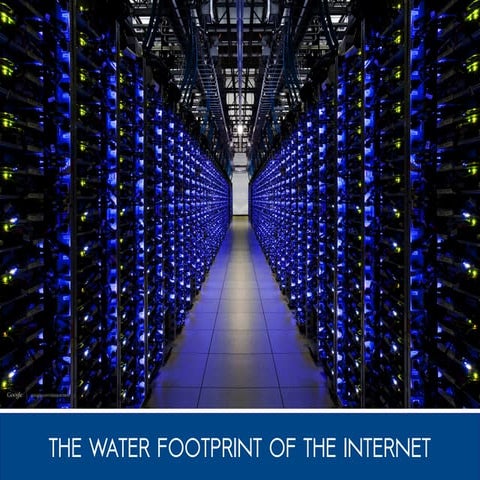 The water footprint of the internet