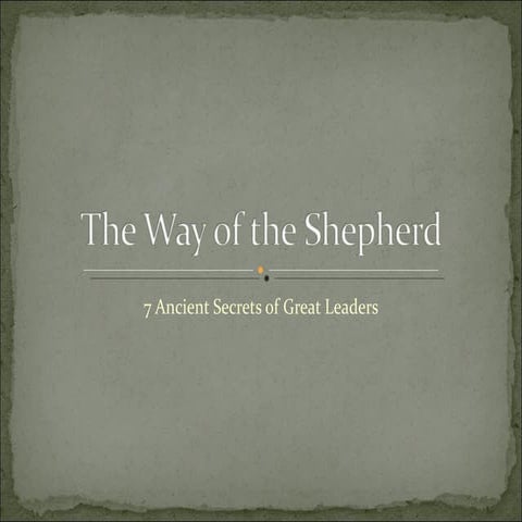 The Way of the Shepherd | PPT