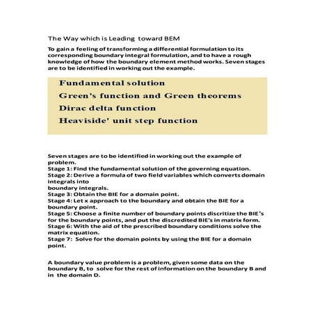 The way which is leading  toward bem