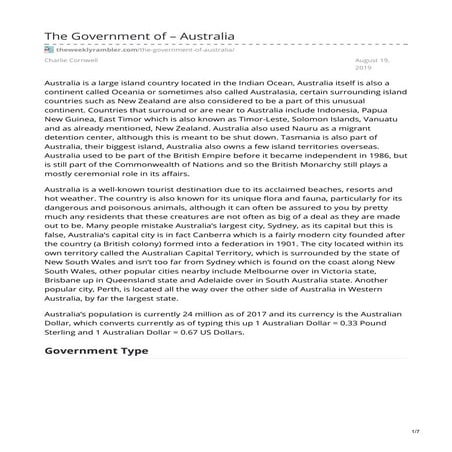 The Government of Australia