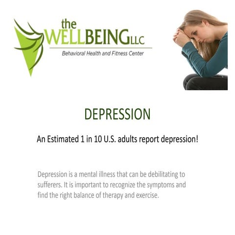 The Well Being Behavioral Health &amp; Fitness Center Depression Powerpoint Pdf