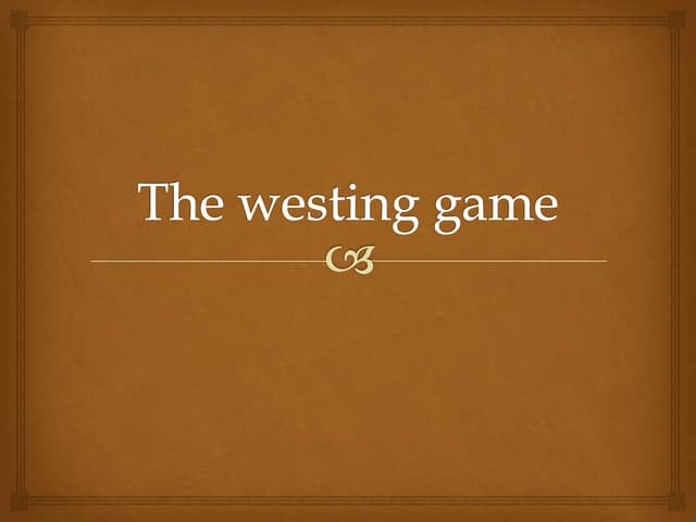 The Westing Game Chapter Questions