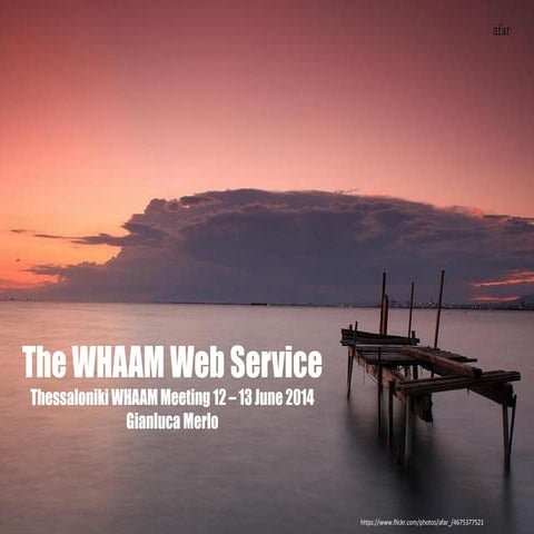 The whaam webservice