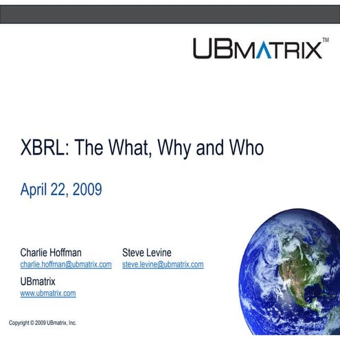 The What Why And Who Of Xbrl