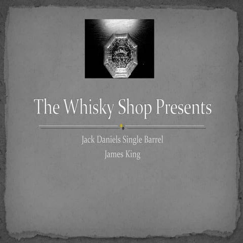 The whisky shop presents